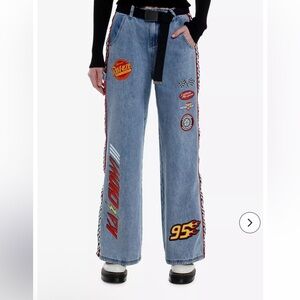 Rust-eze Denim Jeans with Lightning McQueen Design